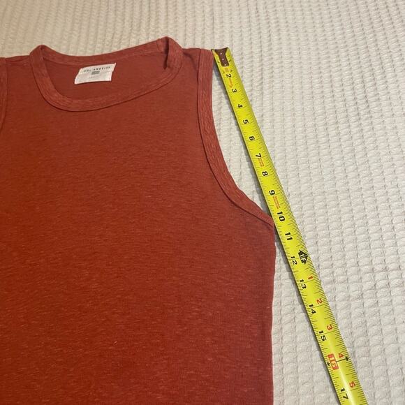 SOL Angeles Red/Coral Light Weight Classic Beach Style Loose Fit Tank Top Small - Picture 11 of 11